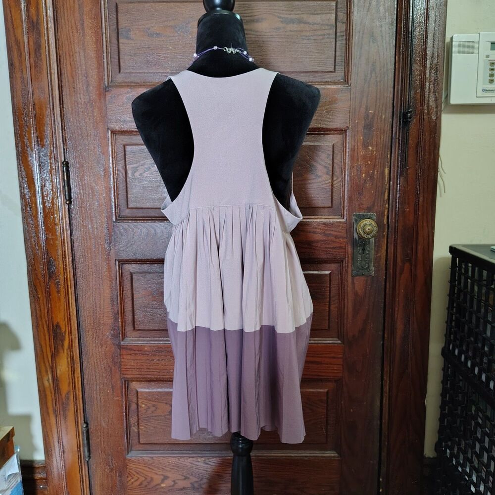 Athleta Swing Forward Pleated Razorback Tank Top Muave Sz XL/T706